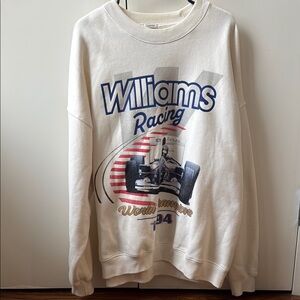 Formula 1 Williams Racing Graphic Crewneck Sweatshirt - Cream
